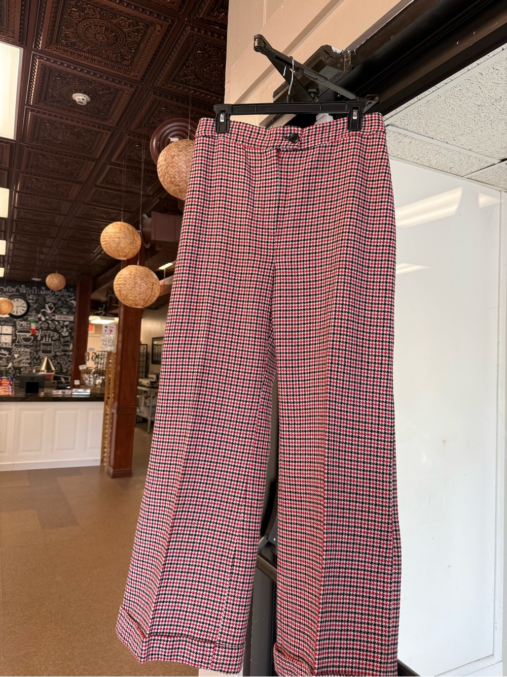 Vintage 70’s Collection Charil by Guilmar Montreal Wool Houndstooth Wide Pants